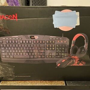 Redragon Gaming Keyboard, Headset, Mouse, and Mousepad Combo - 4 in 1